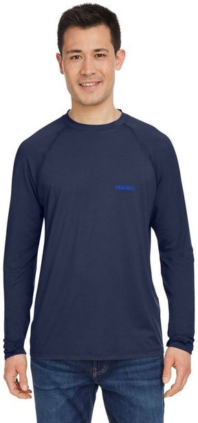 Marmot Men's Windridge 95% Polyester, 5% Elastane Moisture Wicking Long-Sleeve T-Shirt